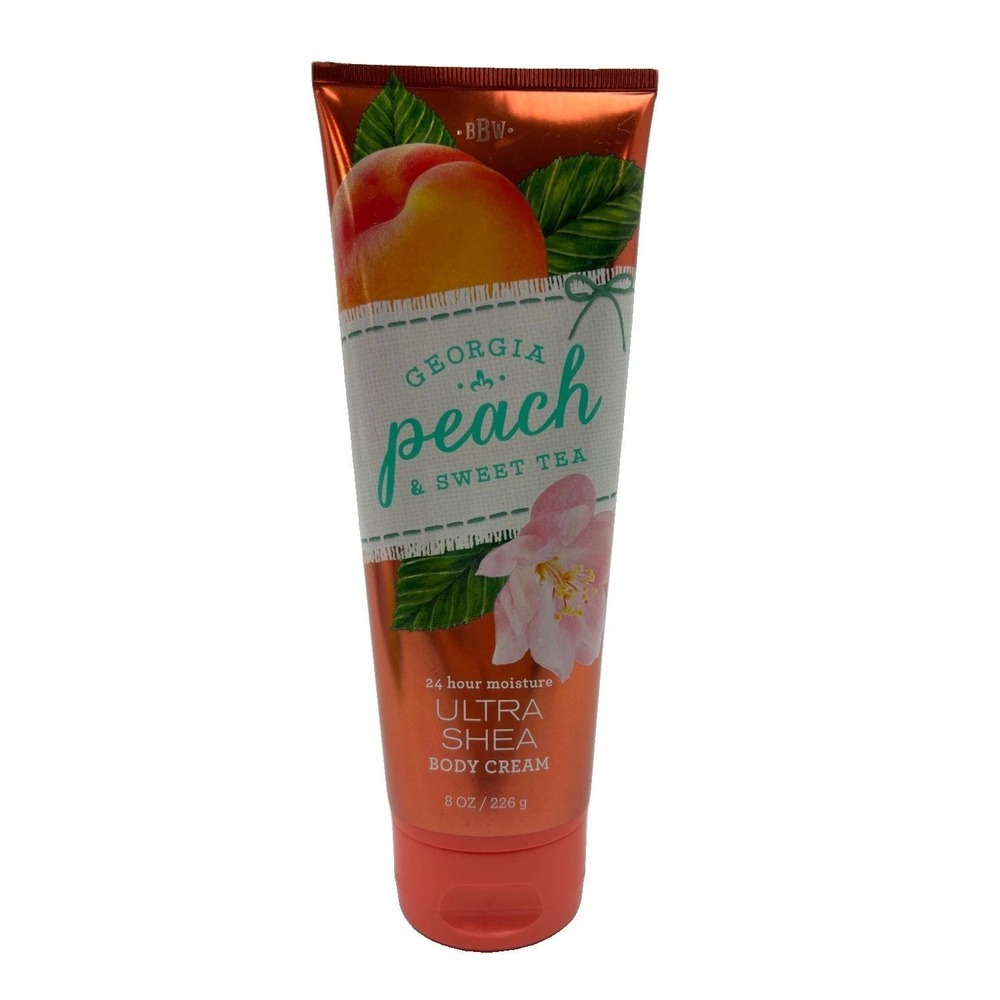 Bath & Body Works Georgia Peach Sweet Ice Tea Shea Body Cream Lotion Moisturizer